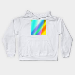 colorful abstract texture rainbow design Kids Hoodie